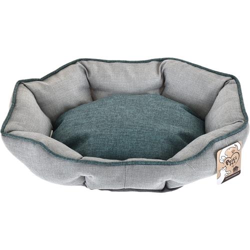 沛奇-灰藍簡約風睡窩(圓)-S 45*40cm 寵物睡床 / 睡窩