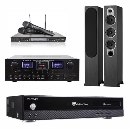 金嗓 CPX-900 A3伴唱機 4TB+AV MUSICAL A-860+DoDo Audio SR-889PRO+JAMO S428(黑)