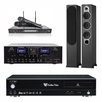 金嗓 CPX-900 R2伴唱機 4TB+AV MUSICAL A-860+DoDo Audio SR-889PRO+JAMO S428(黑)