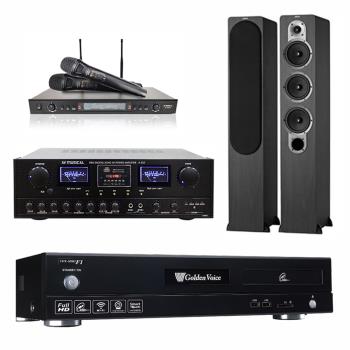 金嗓 CPX-900 F1 點歌機4TB+AV MUSICAL A-860+DoDo Audio SR-889PRO+JAMO S428(黑)
