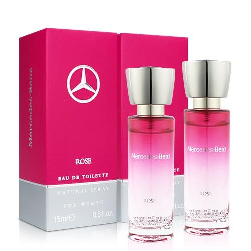 Mercedes Benz 賓士玫瑰情懷女性淡香水小香(15ml)X2入