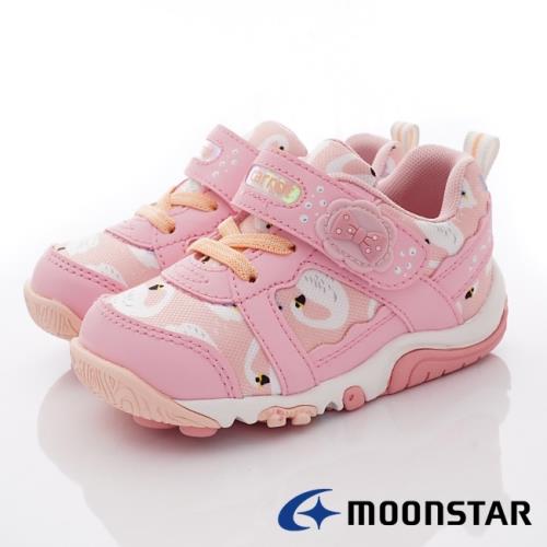 MOONSTAR日本月星- 速乾公園鞋款(CRC22834粉-15-19cm)