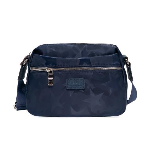 J II 斜背包 洛特多隔層尼龍斜背包-星星藍-8109-13