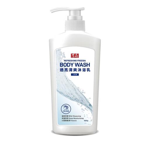 東森耐斯透亮清爽小蒼蘭沐浴乳1000g(新版)x1瓶-任選