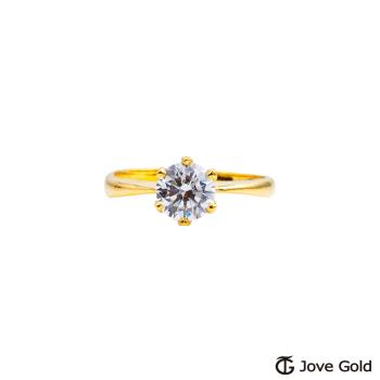 JoveGold漾金飾 妳的姿態黃金戒指