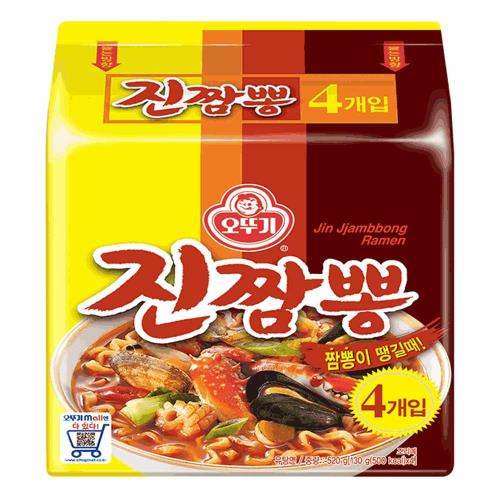 【韓國不倒翁】金螃蟹海鮮風味拉麵130g*4入