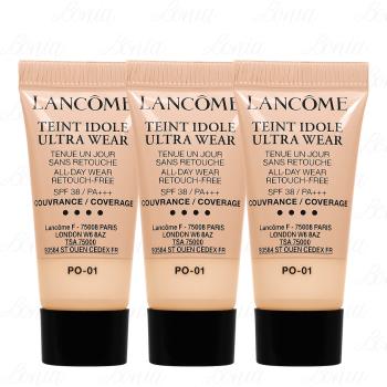 LANCOME 蘭蔻 零粉感超持久粉底 SPF38/PA+++(#PO-01)(5ml)*3