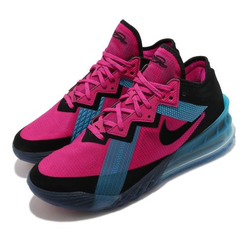 Nike 籃球鞋 Lebron XVIII Low 男鞋 氣墊 舒適 避震 明星款 包覆 運動 粉 黑 CV7564600 [ACS 跨運動]