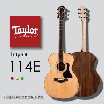 【Taylor 泰勒】Taylor 100系列 吉他附原廠琴袋-公司貨保固 (114E)