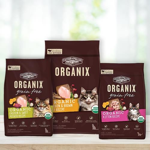 美國 ORGANIX 歐奇斯95%有機貓飼料(無穀幼貓/無穀成貓/成貓)三款可選-3LB