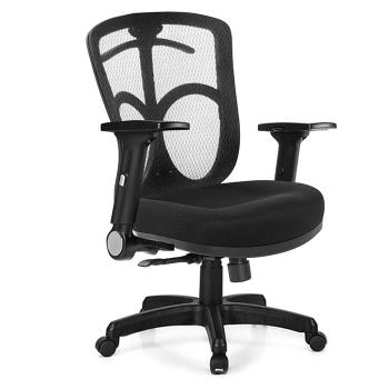 GXG 短背半網 電腦椅 (摺疊滑面扶手) TW-096 E1J