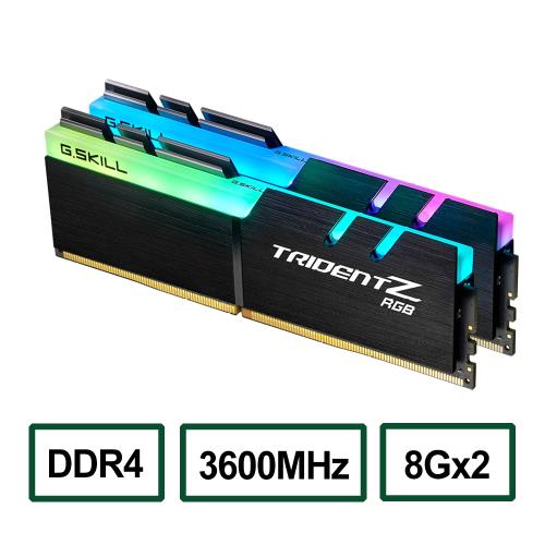 G.SKILL芝奇 Trident Z RGB 幻光戟 DDR4-3600MHz (8G*2) 16GB桌上型電競記憶體