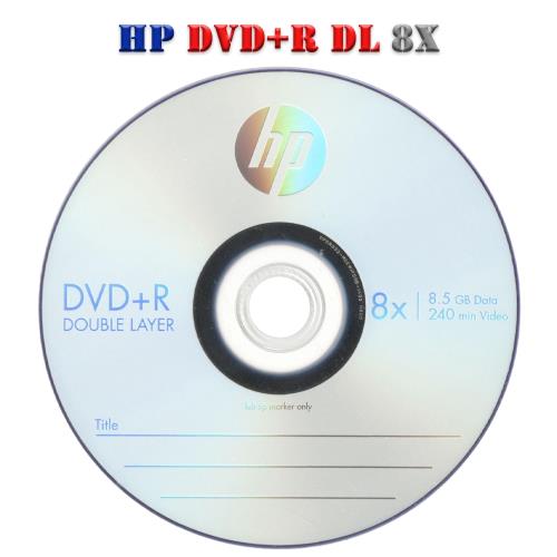 HP DVD+R 8X DL 10PCS 可燒錄空白光碟