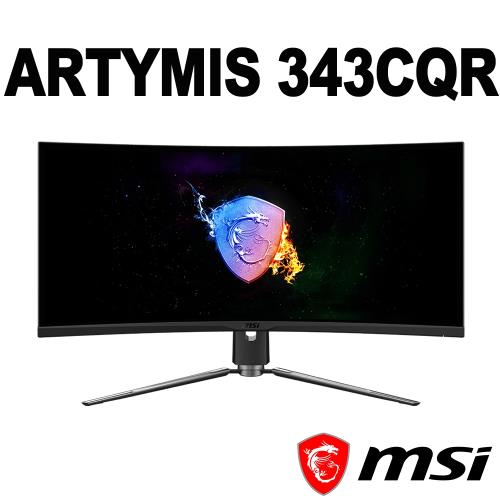msi微星 ARTYMIS 343CQR 34型VA曲面165Hz電競液晶螢幕