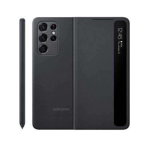 SAMSUNG Galaxy S21 Ultra 5G 原廠透視感應皮套 黑_附S Pen(台灣公司貨)