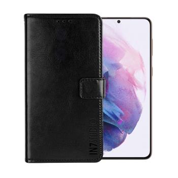 IN7 瘋馬紋 Samsung S21+ (6.7吋) 錢包式 磁扣側掀PU皮套 吊飾孔 手機皮套保護殼