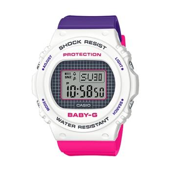 【CASIO 卡西歐】BABY-G 經典數位顯示電子錶 樹脂錶帶 防水200米(BGD-570THB-7D)