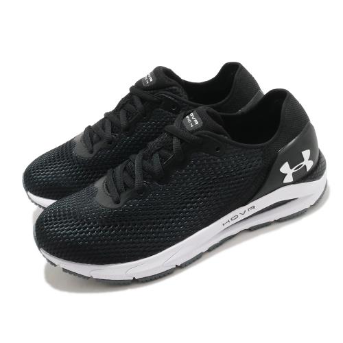 UA 慢跑鞋 HOVR Sonic 4 運動 女鞋 輕量 透氣 舒適 避震 路跑 健身 黑 白 3023559002 3023559002