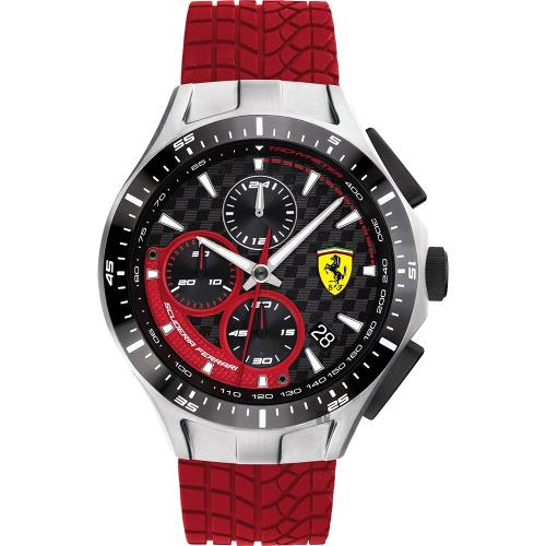 ScuderiaFerrari法拉利賽車急速計時手錶-44mmFA0830697