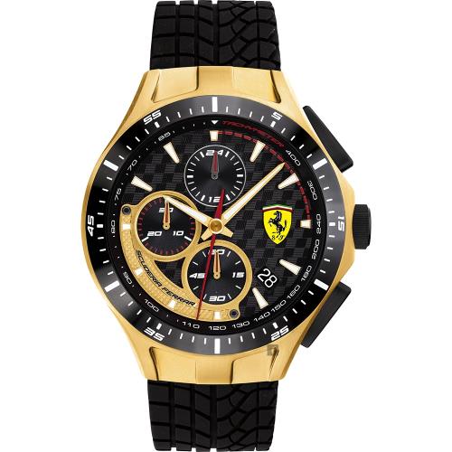 Scuderia Ferrari 法拉利 賽車急速計時手錶-44mm(FA0830700)