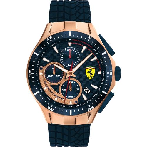 ScuderiaFerrari法拉利賽車急速計時手錶-44mmFA0830699