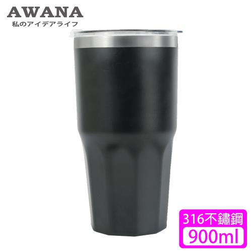 AWANA316不鏽鋼角型風暴杯(900ml)DG-900