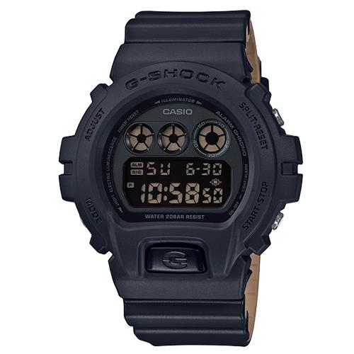 【CASIO 卡西歐】G-SHOCK 潮流休閒電子男錶 樹脂錶帶 黑色錶面 防水200米(DW-6900LU-1D)