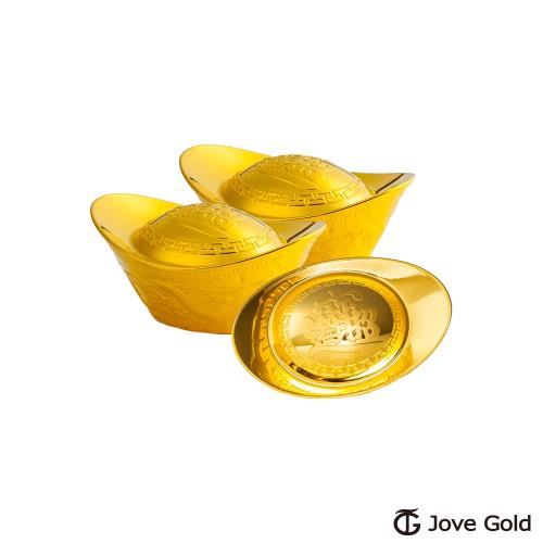 Jove gold 叄台錢黃金元寶加大版x3-招財進寶(共9台錢)