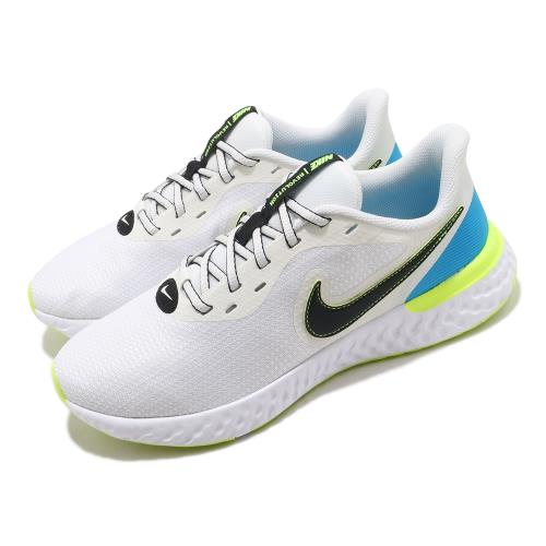 Nike 慢跑鞋 Revolution 5 EXT 運動 男鞋 輕量 透氣 舒適 避震 路跑 健身 白 黑 CZ8591102 [ACS 跨運動]