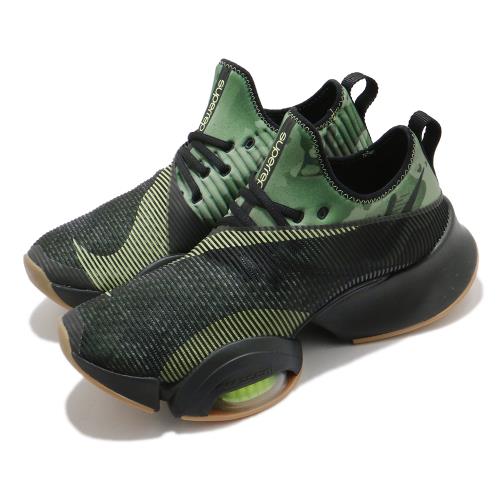 Nike 訓練鞋 Zoom SuperRep 運動 男鞋 氣墊 舒適 避震 襪套 健身房 球鞋 黑 綠 CD3460032 [ACS 跨運動]
