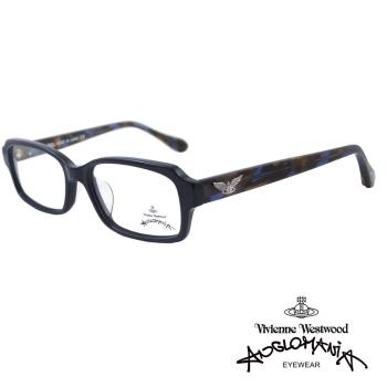 【Vivienne Westwood】Anglomania 光學鏡框混色天使土星造型英倫風-(混色/黑-AN270 03)