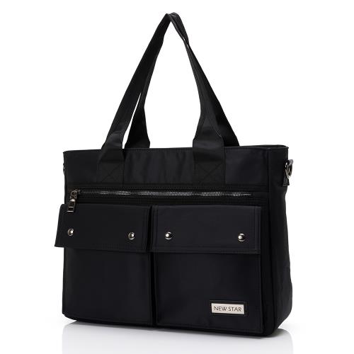 NEW STAR 肩背包 日系簡約防水多口袋側背包包 托特包 公事包 筆電包 男 女 男包 現貨 BB41