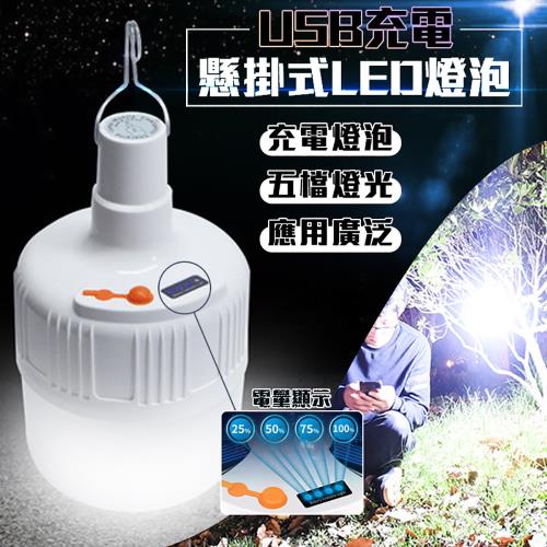  【優思居】USB充電懸掛式LED燈泡 