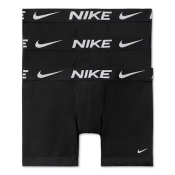 Nike 2021男時尚全棉彈力黑色合身四角修飾3入組