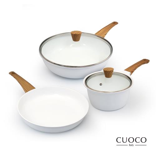 義大利CUOCO北歐白色戀人鍋具組