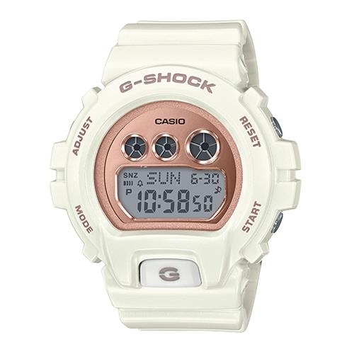 【CASIO 卡西歐】G-SHOCK 時尚電子女錶 橡膠錶帶 防水200米(GMD-S6900MC-7)