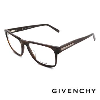 【GIVENCHY 紀梵希】法國都會百搭款質感木頭鏡腳光學眼鏡(- 經典咖啡 - GIVGV802-G62L)