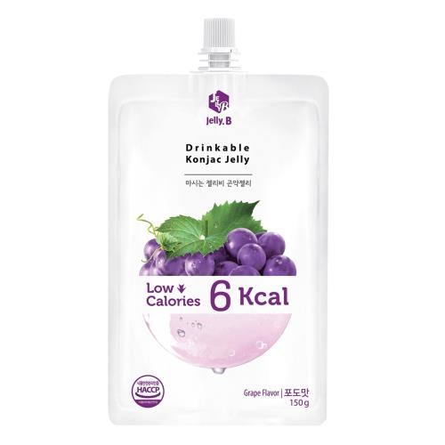 【韓國】Jelly.B 低卡蒟蒻果凍-紫葡萄味 150g*2包