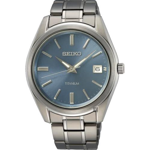 SEIKO精工CS鈦金屬簡約手錶-40mm6N52-00B0B(SUR371P1)