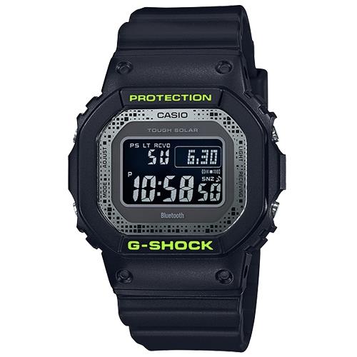 【CASIO 卡西歐】G-SHOCK 太陽能電力男錶 橡膠錶帶 消光黑 防水200米(GW-B5600DC-1)
