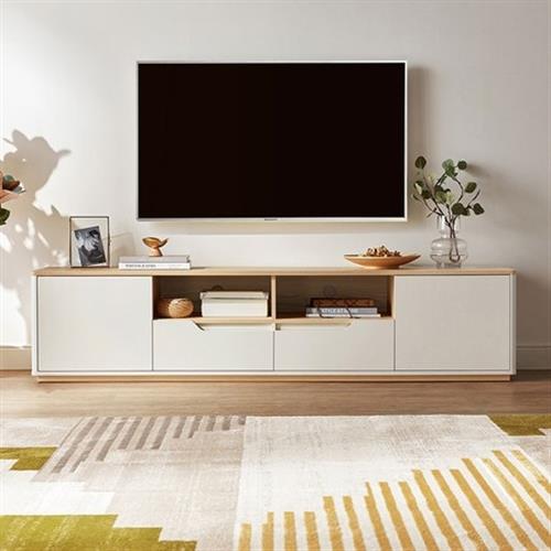 hoi!好好生活 林氏木業現代簡約小戶型1.8M電視櫃 CP2M-F-原木色