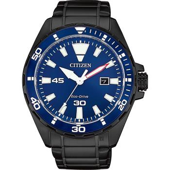 CITIZEN星辰台灣限定款海軍藍光動能手錶BM7457-82L