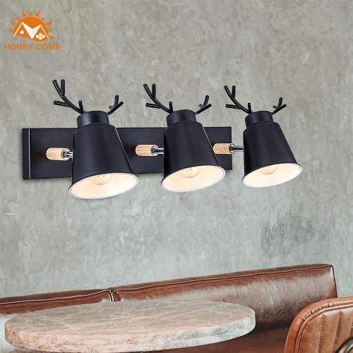 【Honey Comb】北歐風複刻版原木麋鹿壁燈 (MK818-B3)