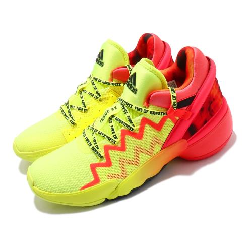 adidas 籃球鞋 Issue 2 GCA 男鞋 愛迪達 明星賽 避震 包覆 運動 球鞋 黃 紅 H67570 [ACS 跨運動]