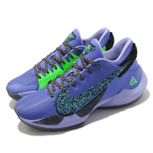 Nike 籃球鞋 Zoom Freak 2 EP 男鞋 明星款 字母哥 避震 包覆 運動 球鞋 紫 綠 CK5825500 [ACS 跨運動]