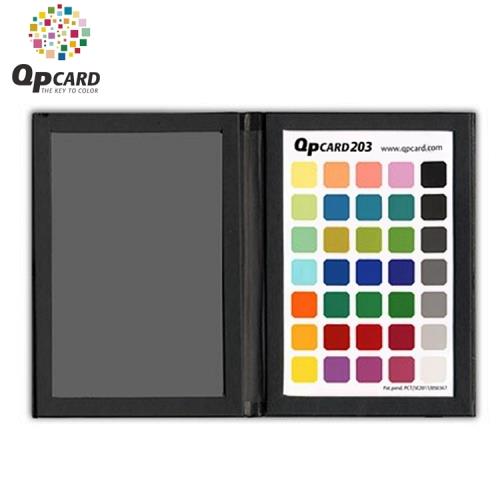 瑞典QPCard酷必數位校色板色彩測試板203(黑白35色卡+18%灰卡)QP203校正白平衡測光qp card-開年公司貨