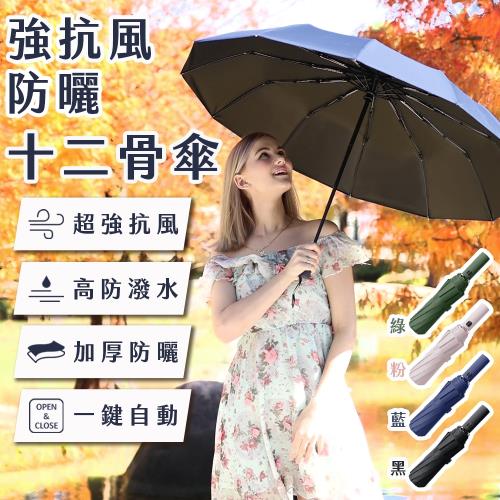 [CP値爆表] 強抗風防曬十二骨傘