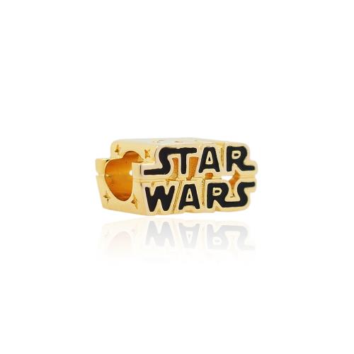 Pandora 潘朵拉  STAR WARS星際大戰LOGO標誌 金色墜飾 串珠 769247C01