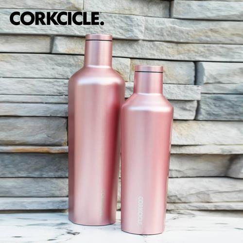 美國CORKCICLE Metallic系列三層真空易口瓶/保溫瓶270ml-玫瑰金