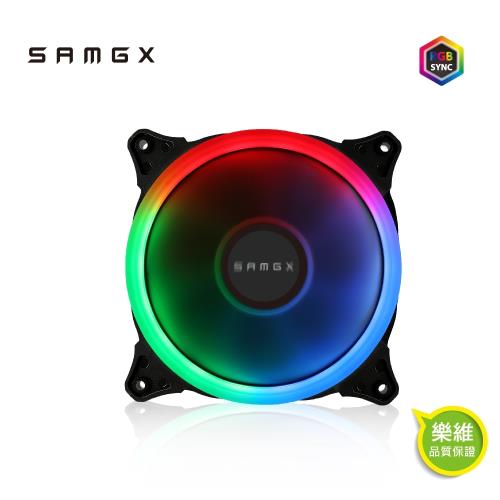 【SAMGX】FANCY ARGB12公分風扇SYNC 可主板同步 ARGB散熱風扇 環型燈效 液態軸承 公司貨